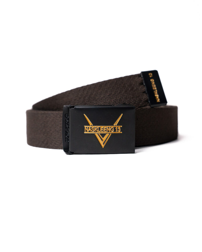 Webbing Belt V-Twindeb Brown